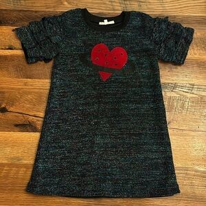 Truly me by Sara Sara sequin velvet heart dress size 5